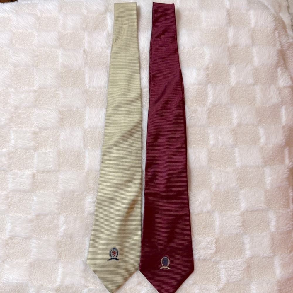 Two Tommy Hilfiger Silk Ties